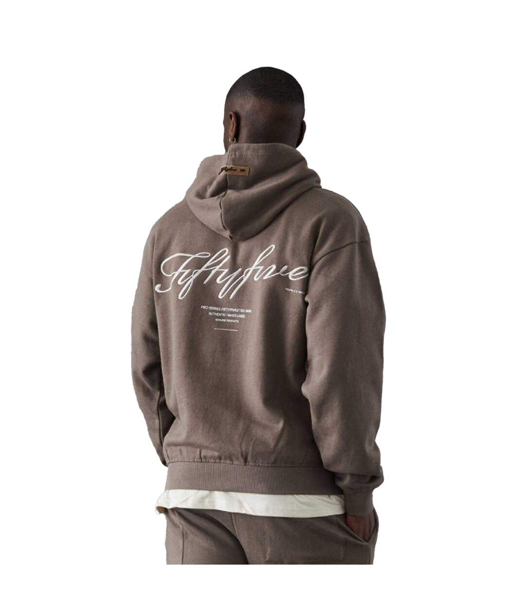 Sweat À Capuche Style Logo Versus Homme Marron Fiftyfive-2