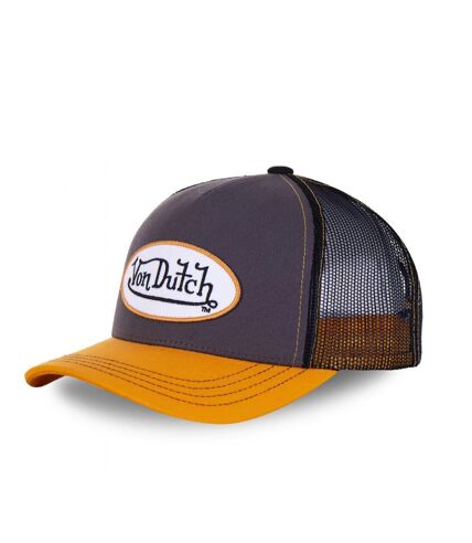 Casquette Von Dutch homme baseball Col Gris et Orange