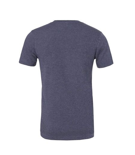 Unisex adult t-shirt navy heather Bella + Canvas