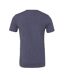 Unisex adult t-shirt navy heather Bella + Canvas-2