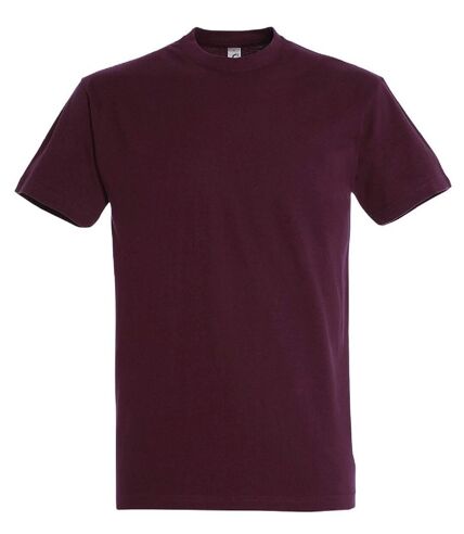 T-shirt manches courtes - Mixte - 11500 - rouge bordeaux