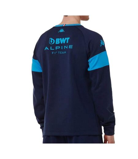 Sweat marine/turquoise homme kappa adofod alpine f1 371r75w - xxl