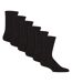 6 Pack Diabetic Bed Socks with Grips | Non Slip Extra Wide Slipper Socks-1
