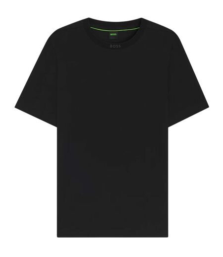Mens Crew Neck Regular T-shirt Black Boss