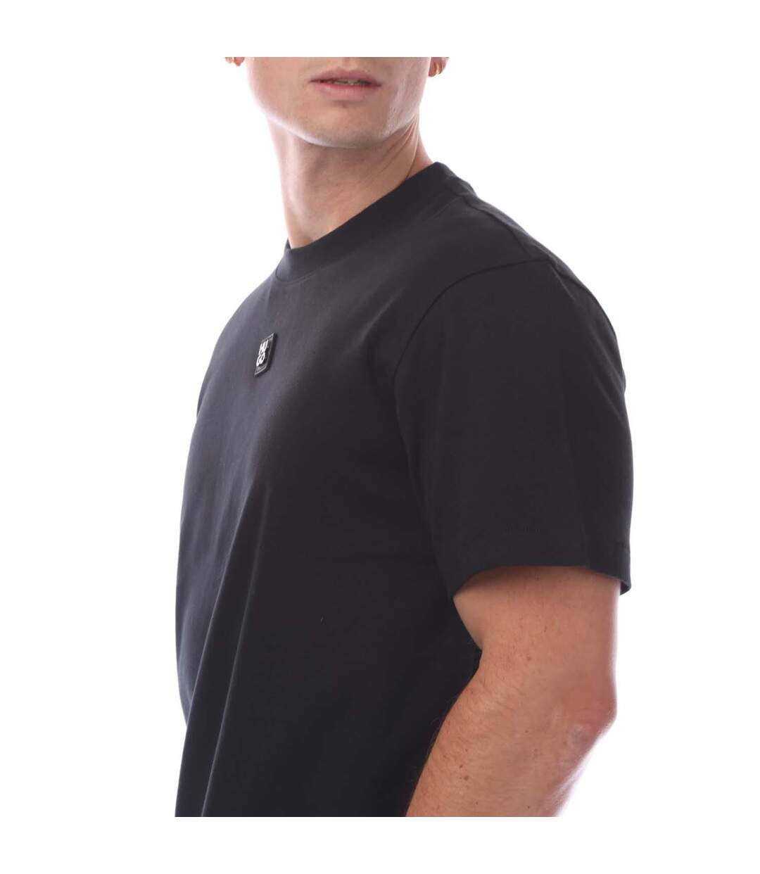 T-shirt Dingley Homme Noir Hugo Boss-4
