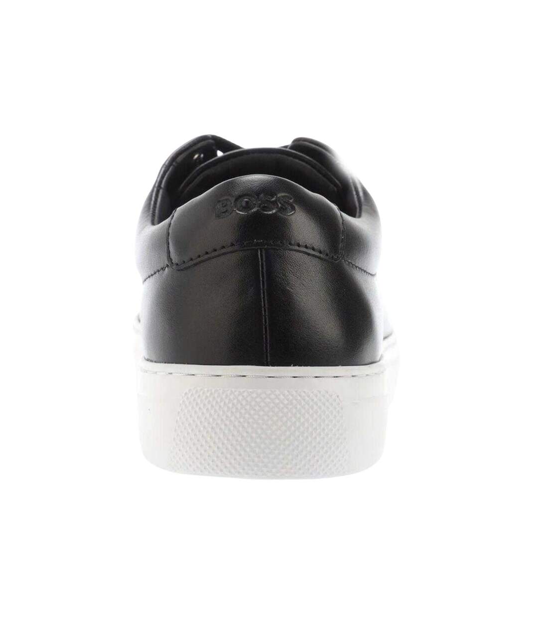 Mens Enlight Leather Trainers Black Boss-2