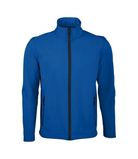 SOLS Mens Race Full Zip Water Repellent Softshell Jacket (Royal Blue)