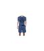 Ensemble De Pyjama Court Homme Bleu Marine Chiné Scotland FA-1
