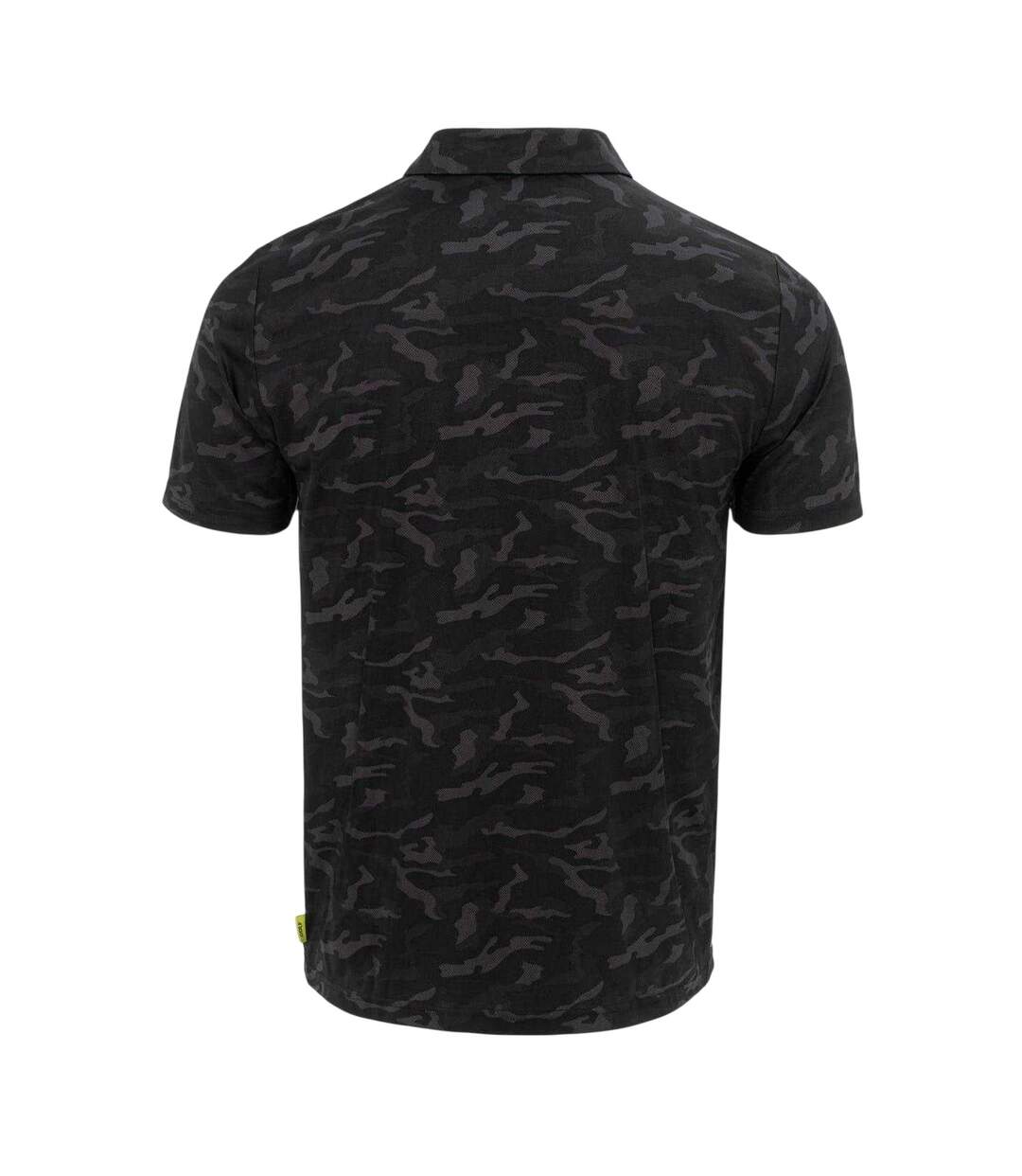Mens All-over Print Lightweight Polo Shirt Black Grey Slazenger-2