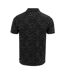 Mens All-over Print Lightweight Polo Shirt Black Grey Slazenger-2
