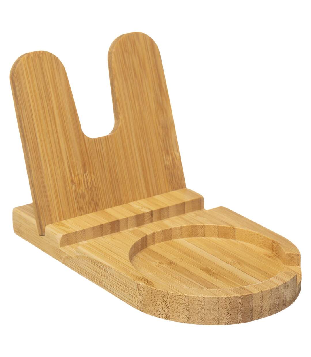 Repose cuillère en bambou avec couvercle - Beige-1