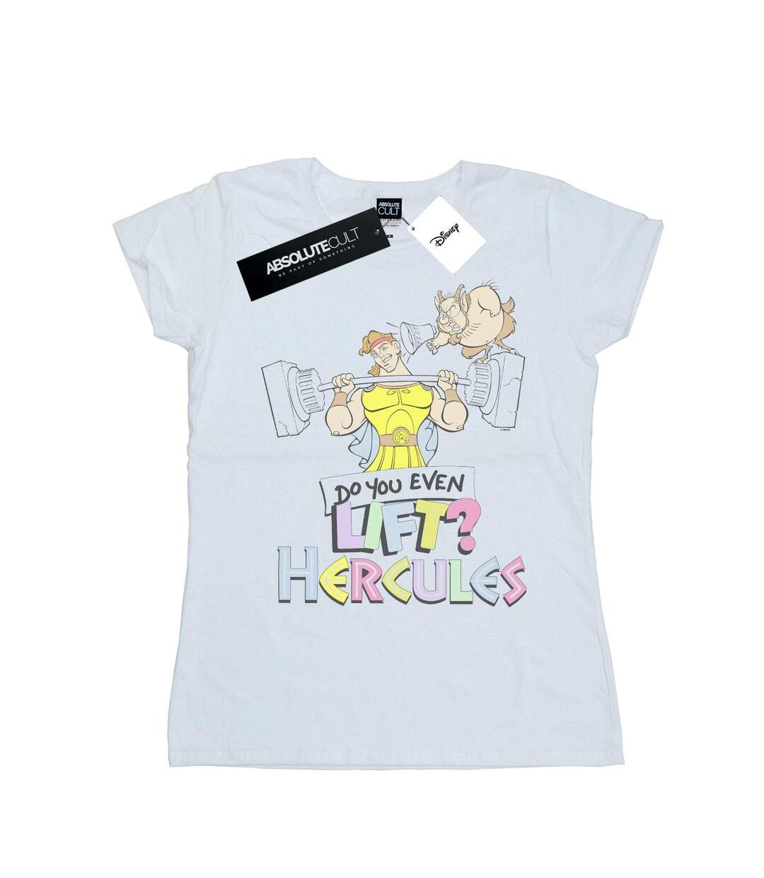 Disney - T-shirt HERCULES DO YOU EVEN LIFT? - Femme (Blanc) - UTBI15821-1
