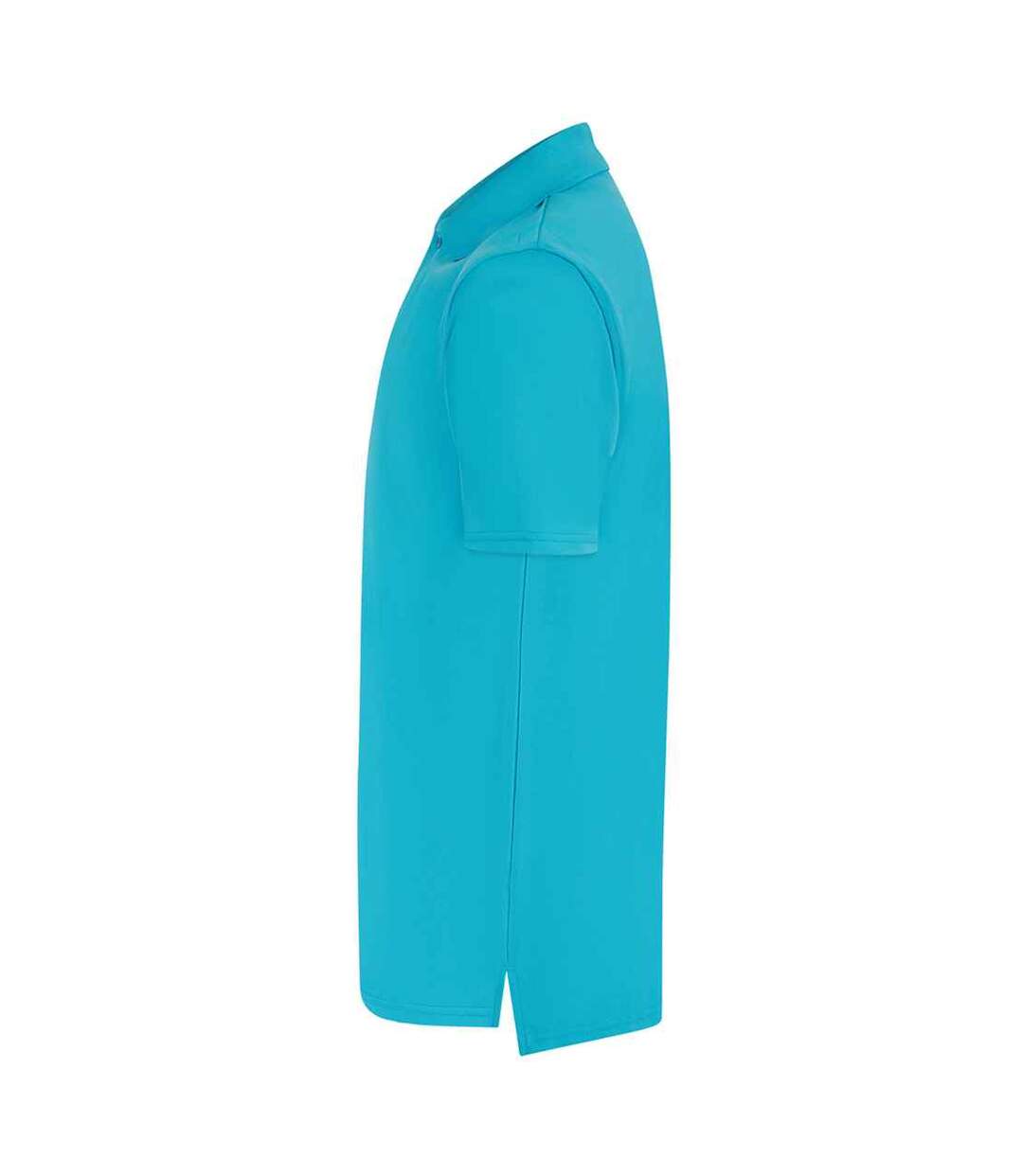 Mens pique polo shirt turquoise blue Henbury-3