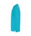 Mens pique polo shirt turquoise blue Henbury-3