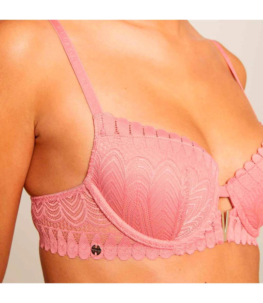 Soutien-gorge ampliforme rose Camille Dentelle-4