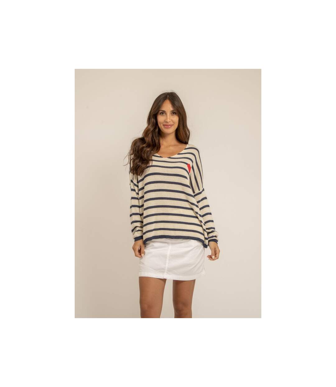 Pull fin motif coeur KELA - Dona X Lisa-1