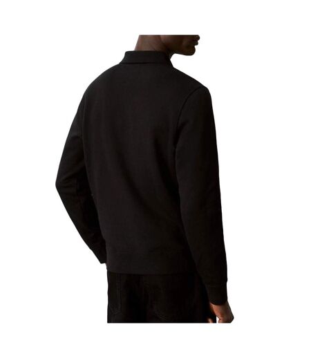 Polo noir homme calvin klein jeans terry