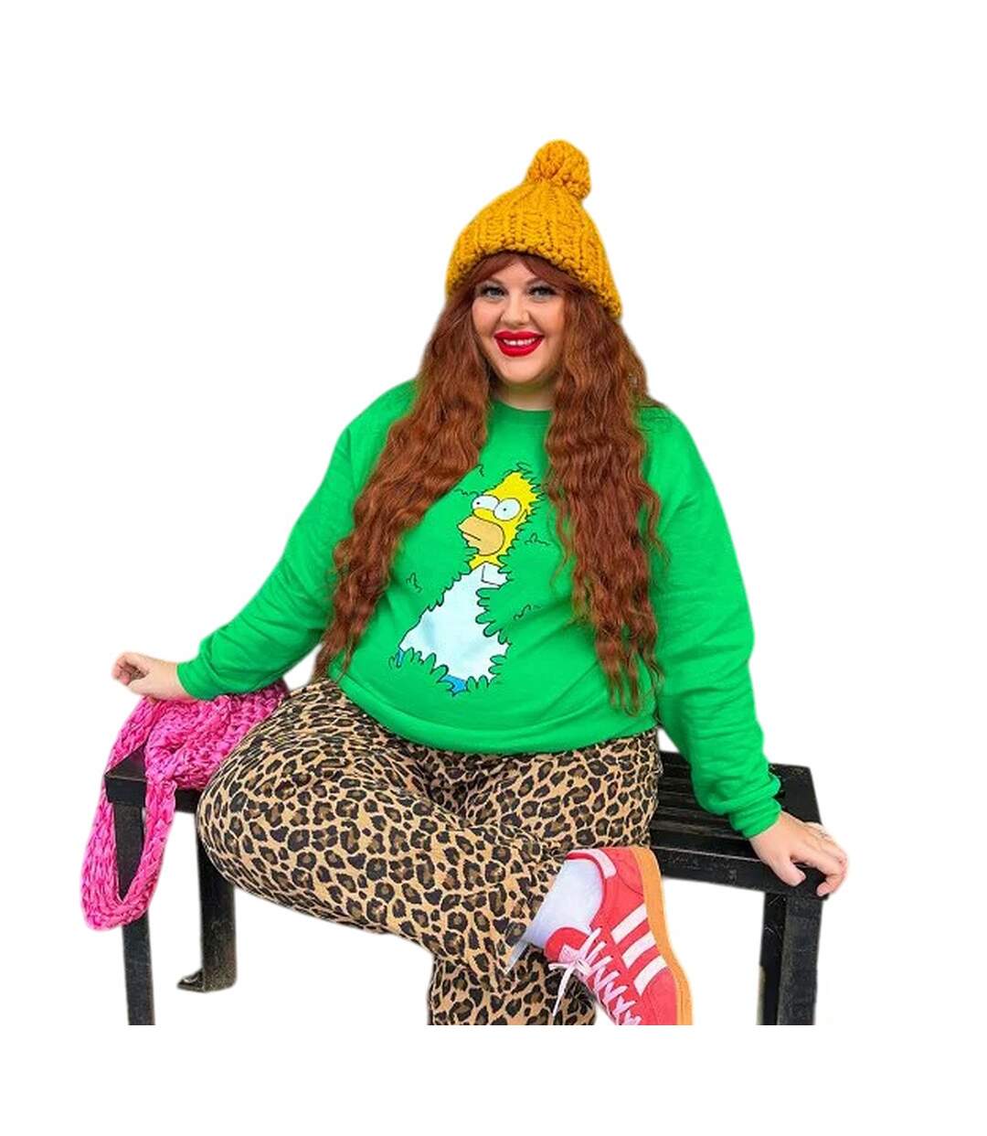 Sweat Homer Hedge Adulte Vert The Simpsons-1