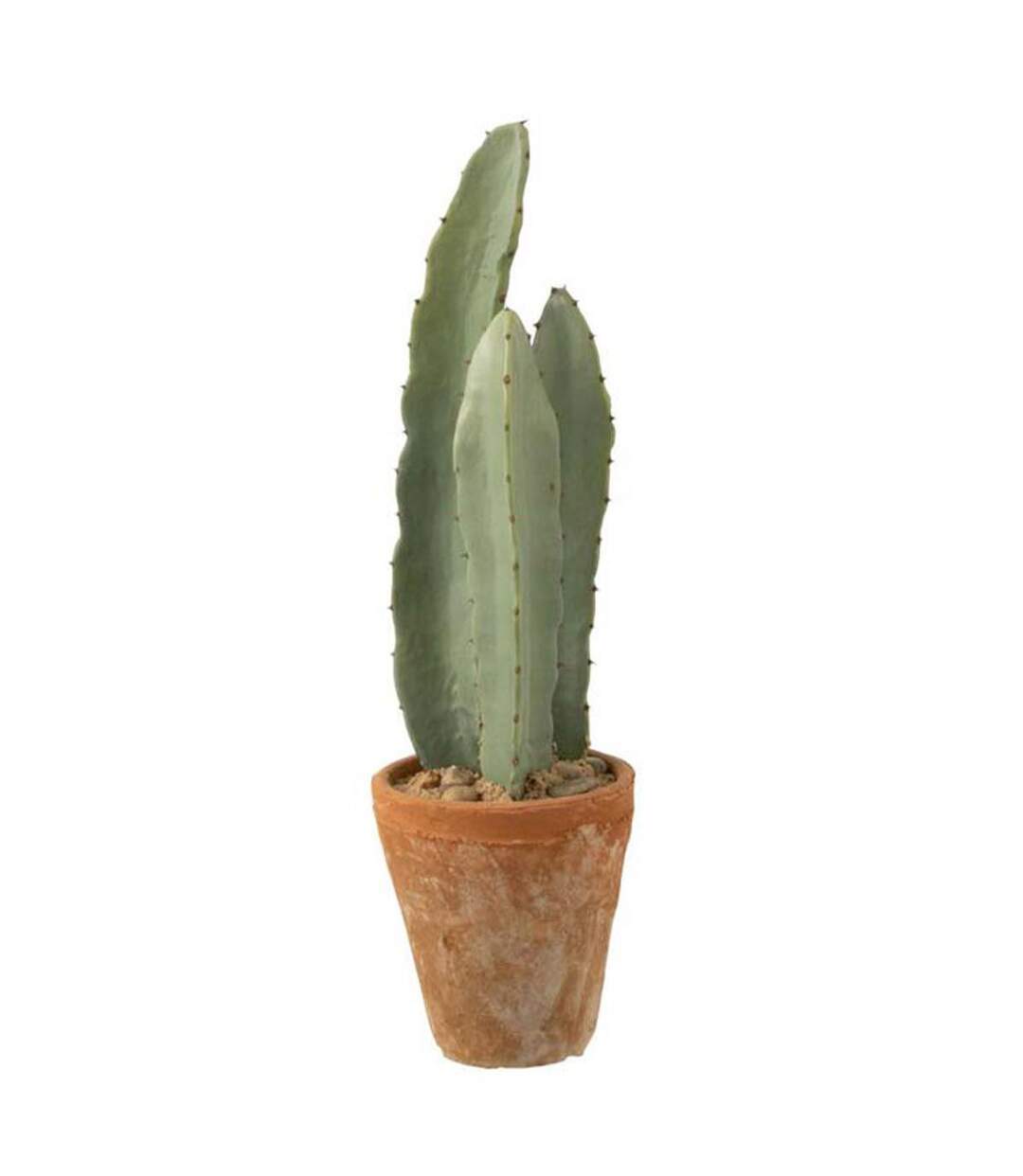 Plante Artificielle en Pot Cactus 48cm Vert-1