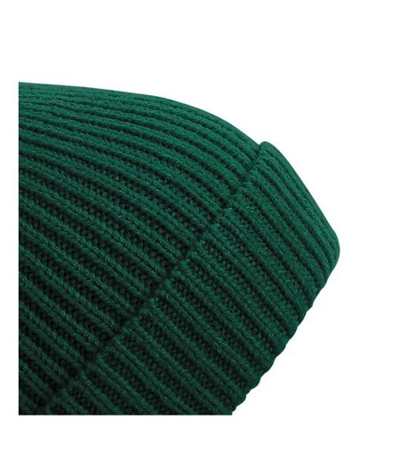 Bonnet À Pompon Unisexe Vert Bouteille Beechfield