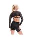 Womens/ladies Mesh Performance Crop Top Multicoloured Speedo-4