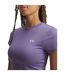 Womens/ladies Motion Emea Gym Top Purple White Under Armour-3