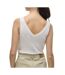 T-Shirt beige femme vero moda pointelle-2