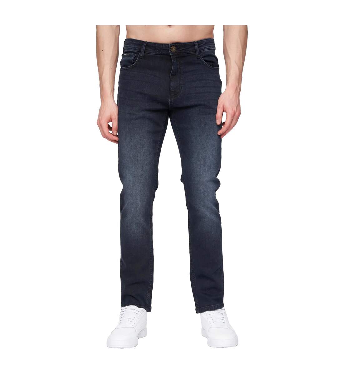 Jean Craze Comfort Homme Bleu Noir Henleys-2