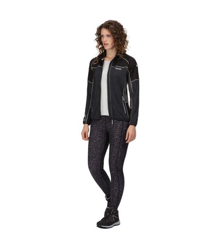 Womens/ladies Yare V Fleece Black Seal Grey Regatta