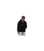 Mens Sherpa Half Zip Relaxed Fit Hoodie Black MKI MIYUKI ZOKU-1