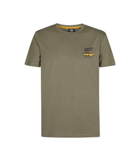 T-Shirt kaki/jaune homme petrol industries classic