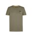 T-Shirt kaki/jaune homme petrol industries classic-1