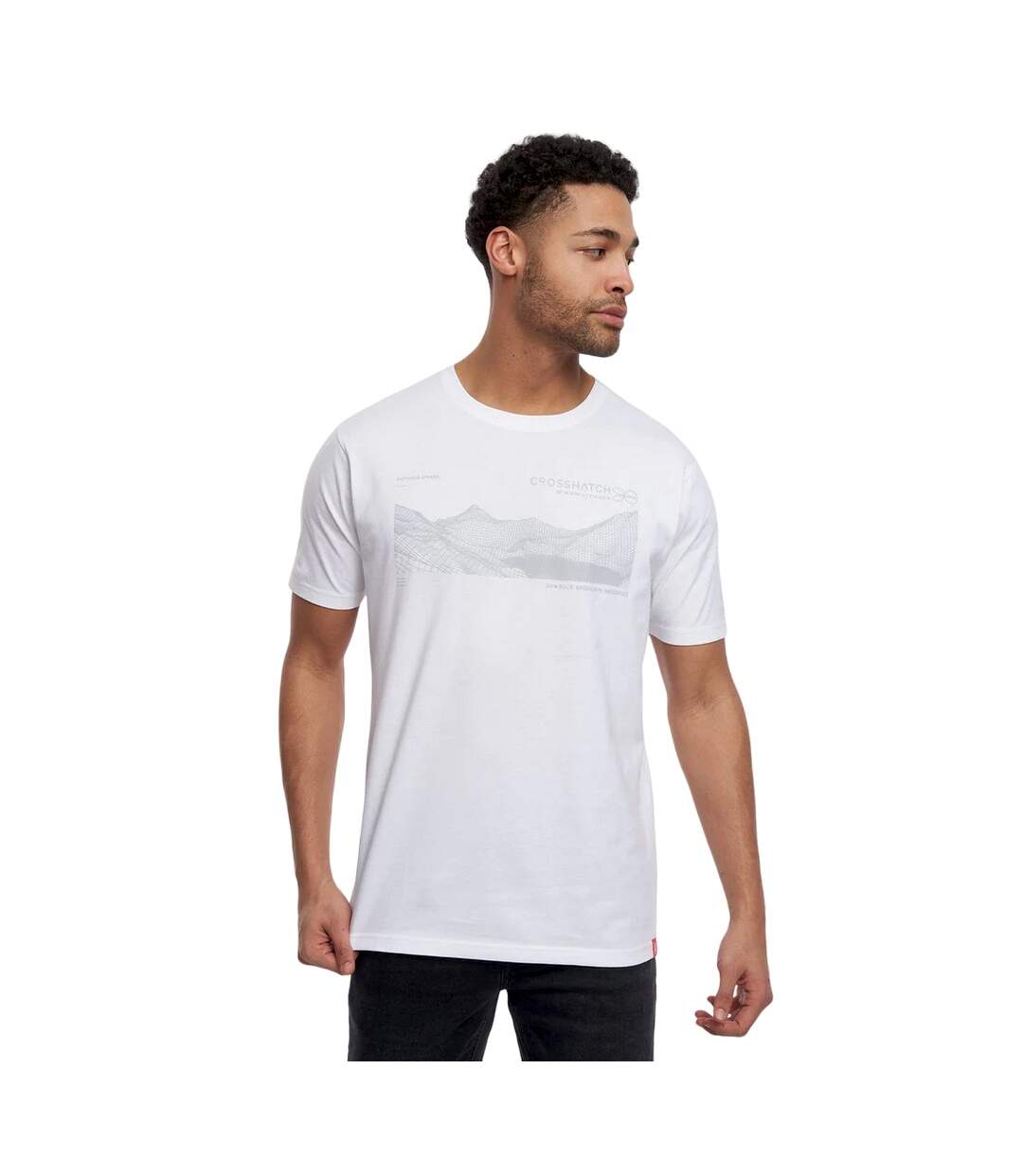 Crosshatch Mens Chongtar T-Shirt (White)