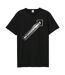 T-shirt Motif/style The Undertones Arrow Spray Adulte Noir Amplified-1