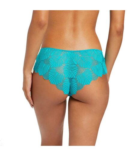 Shorty tanga turquoise Zoe Dentelle