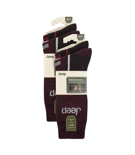 4 Pack Mens Warm Thermal Boot Socks for Winter