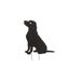 Décoration de Jardin en Métal Chien 76cm Noir-1