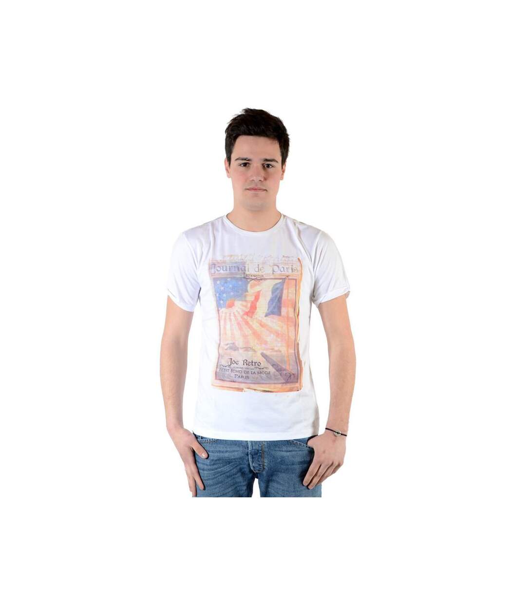 Tee Shirt Joe Retro Treet Blanc-3