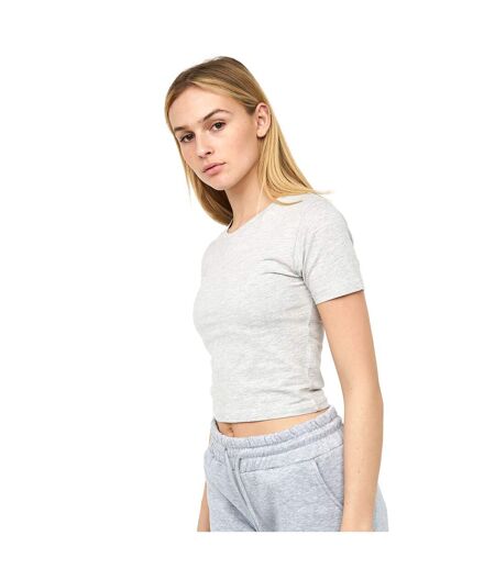 T-shirt Court Tilly Femme Gris Chiné Juice