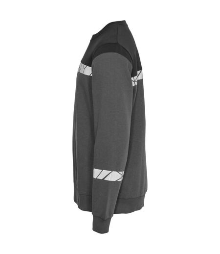 Mens Progression Hi-vis Sweatshirt Grey Black Projob