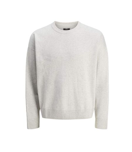 Sweat gris clair homme jack & jones coblanks - l