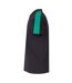 Unisex Adult Team Polo Shirt Black Emerald Finden & Hales-3