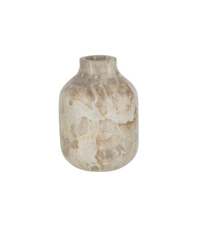 Vase Bouteille Déco Marbre 15cm Beige