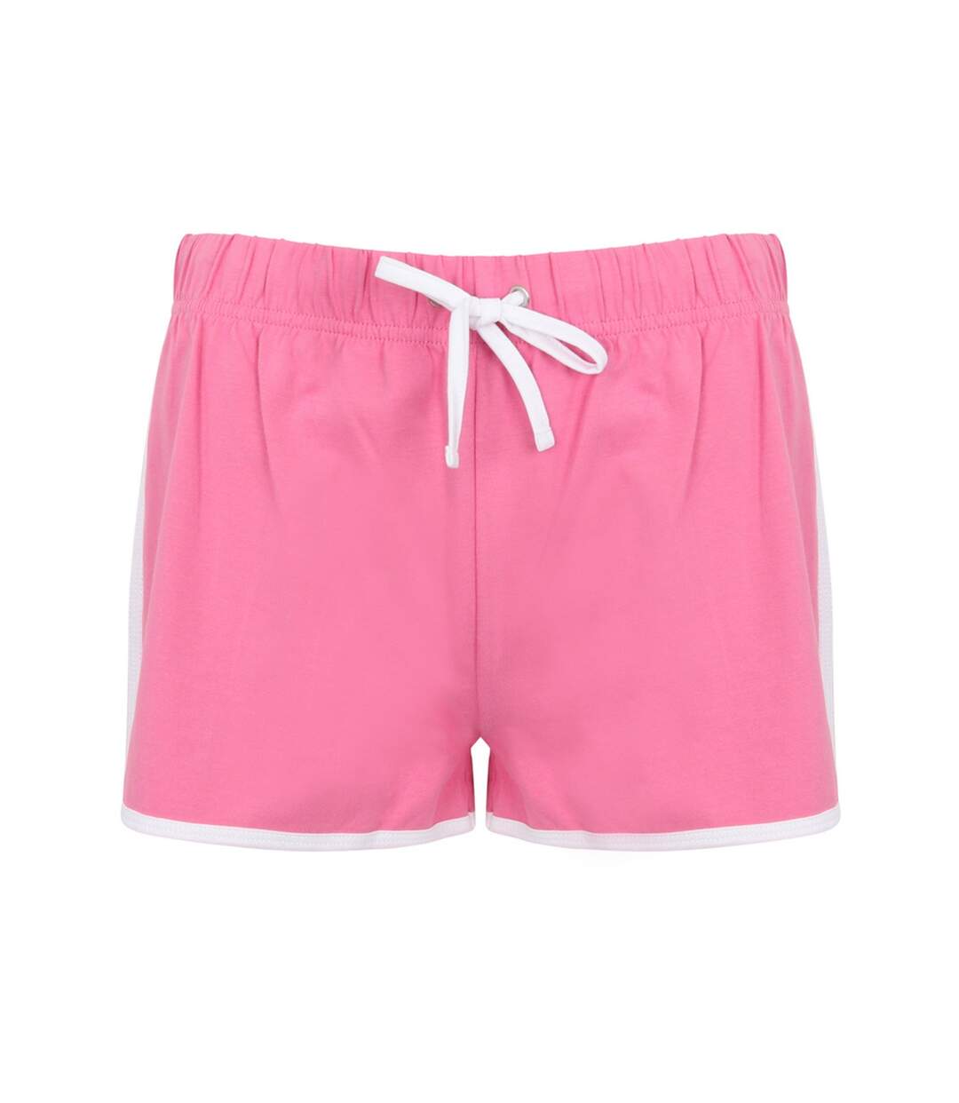 Short Rétro Femme Rose Blanc Skinni Fit-1