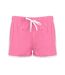 Short Rétro Femme Rose Blanc Skinni Fit-1