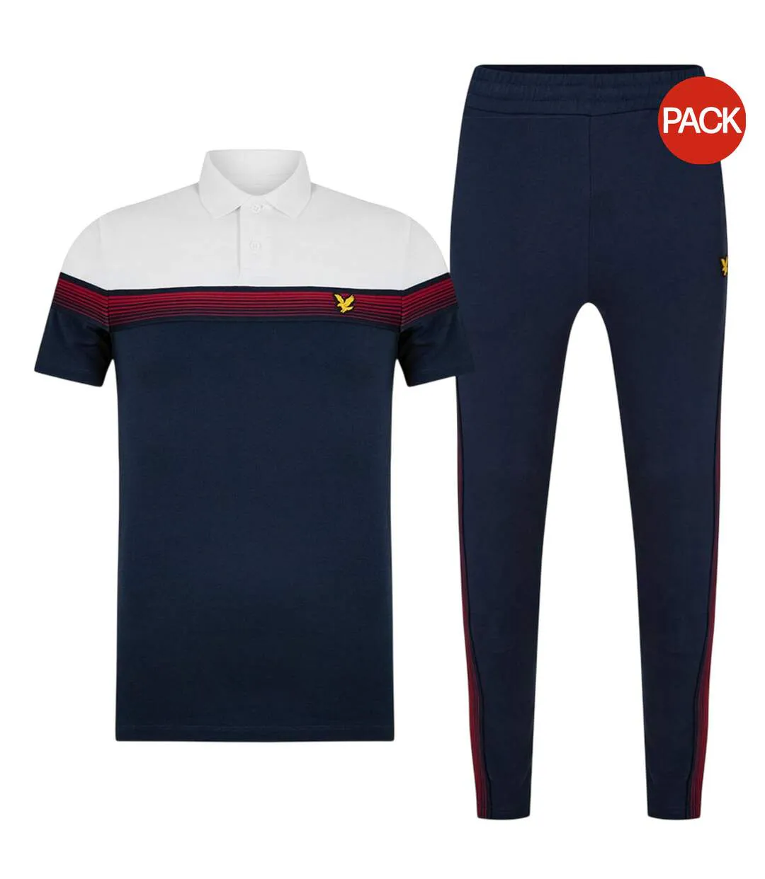 Ensemble De Survêtement Motif/style À Rayures Homme Blanc Lyle & Scott-1