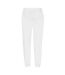 Mens classic elasticated hem jogging bottoms white Fruit of the Loom-1