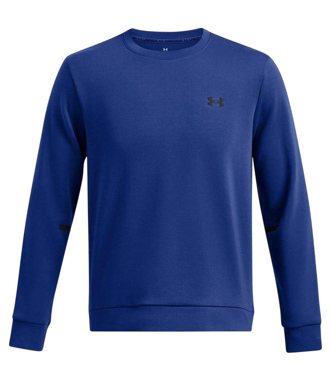 Mens Fleece Regular Sweatshirt Tech Blue Black Under Armour-2