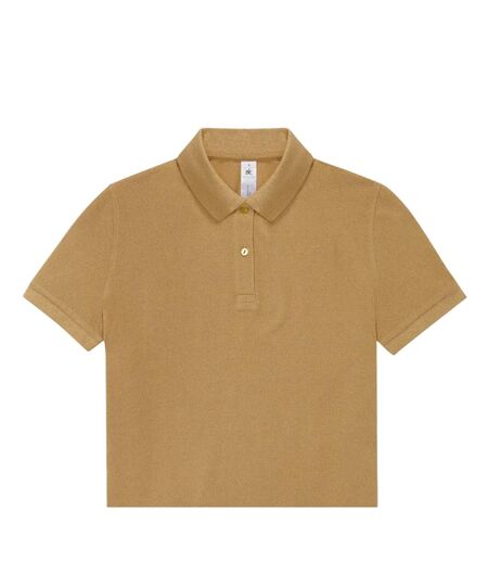Womens/ladies My Polo Shirt Meta Gold B&C