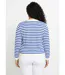 Gilet cardigan court col rond rayé boutonné-2